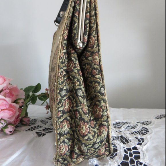 1950s La Marquise Italian Tapestry Purse - Picture 5 of 11